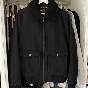 Michael Kors Black Bomber Jacket